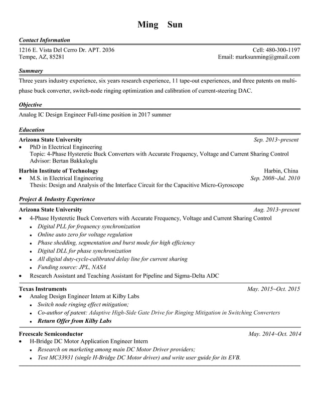 Ming s CV PDF ming-s-cv-pdf