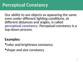 Comprehensive Overview of Sensation and Perception in Psychology | PPT