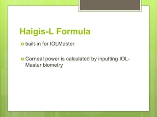 IOL power calculation | PPT