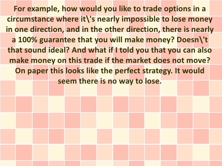 How can you lose money trading options