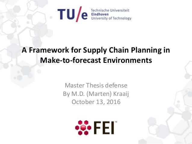 Master's thesis defense presentation outline