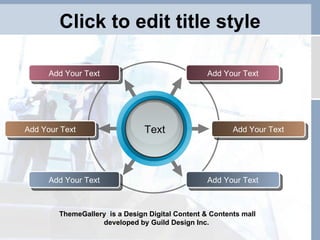 Click to edit title style Add Your Text Add Your Text Add Your Text Add Your Text Add Your Text Add Your Text ThemeGallery  is a Design Digital Content & Contents mall developed by Guild Design Inc. Text 
