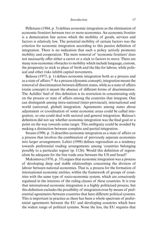 The economics of international integration Miroslav N. Jovanovic | PDF