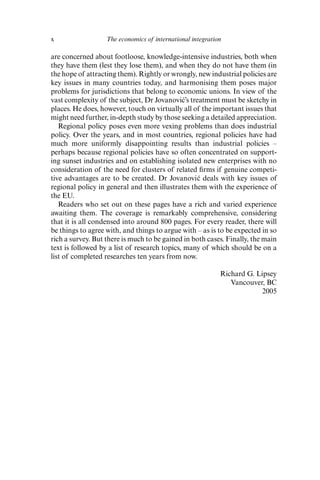The economics of international integration Miroslav N. Jovanovic | PDF