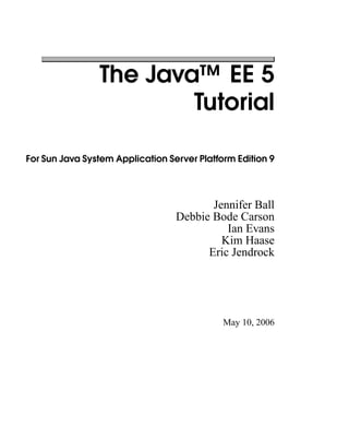 The Java EE 5 Tutorial 2nd ed Edition Eric Jendrock | PDF