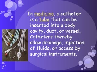 Catheters | PPT