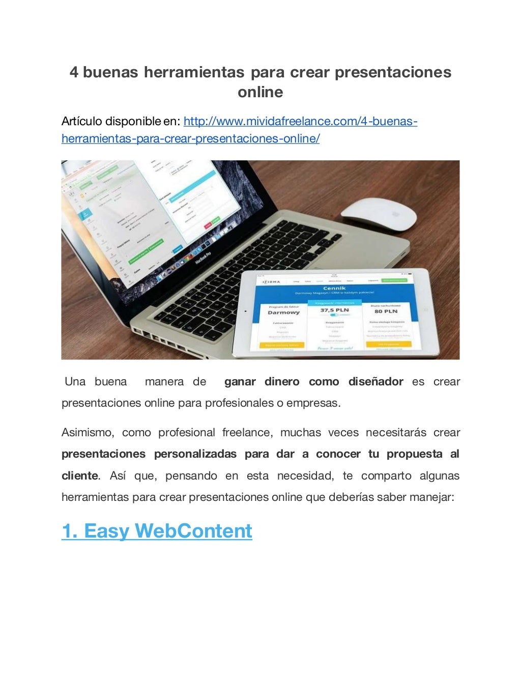4 buenas herramientas para crear presentaciones online