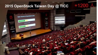 Where are you ?2015 OpenStack Taiwan Day @ TICC +1200 人
 