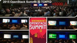 2015 OpenStack Summit @ TOKYO
+5000 人
 