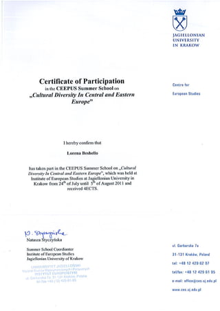 Jagiellonian Certification