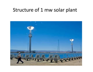 Structure of 1 mw solar plant
 
