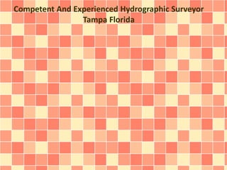 Competent And Experienced Hydrographic Surveyor 
Tampa Florida 
 
