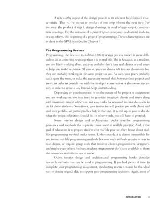 Programming Interior Environments A Practical Guide For Students ...