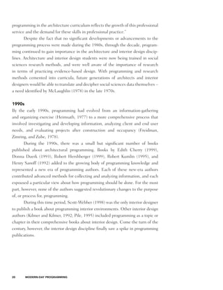 Programming Interior Environments A Practical Guide For Students ...
