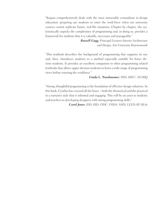 Programming Interior Environments A Practical Guide For Students ...