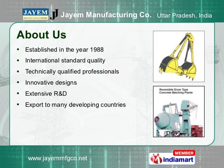 Jayem Manufacturing Co., Uttar Pradesh, India