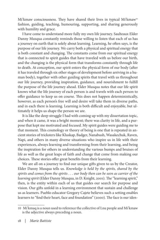 Decolonizing Education Nourishing The Learning Spirit Battiste | PDF