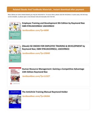 Comprehensive Guide to Employee Training and Development Strategies | PDF