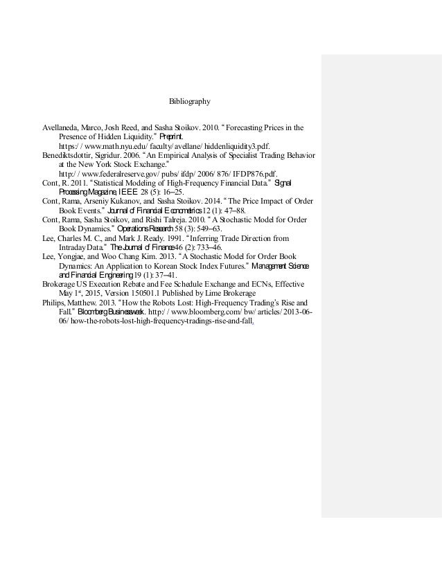 Order flow trading strategy pdf