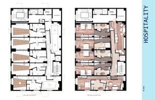 HOSPITALITY
PLANS
SECOND FLOOR RCP SECOND FLOOR PLAN
 