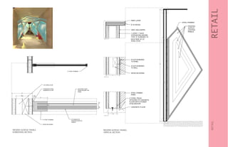RETAIL
DETAIL
FROSTED ACRYLIC PANELS
VERTICAL SECTION
FROSTED ACRYLIC PANELS
HORIZONTAL SECTION
 