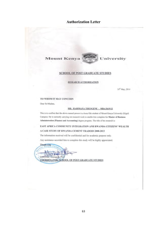 63
Authorization Letter
 