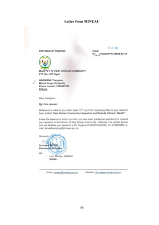 64
Letter from MINEAC
 