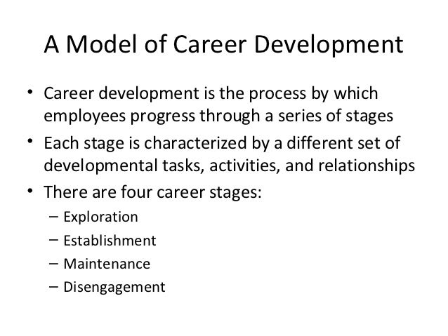 stages of career development process