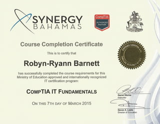 Synergy CompTIA IT Fundamentals