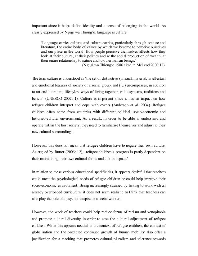 Cultural competence essay