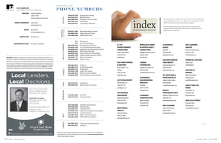 4 5The Vista • November 2016 November 2016 • The Vista
504.670.3700
504.529.2837
800.288.2020
855.740.5147
504.520.8331
865.835.1000
504.988.5263
504.286.2004
911
311
800.229.8191
504.620.3148
504.858.5273
504.835.5421
504.658.4700
504.658.1300
504.658.1701
504.658.4900
504.282.2811
504.488.1319
504.482.4123
504.942.3100
504.288.7626
504.833.8224
504.522.9771
504.258.2422
504.482.4888
504.341.5614
504.799.4260
504.596.2638
504.368.5191
504.303.7500
504.243.4010
504.483.1870
504.482.2629
504-288-2242
504-282-2811
Entergy New Orleans
Water & Sewer
Telephone Service (AT&T)
Cable (Cox)
Trash (Metro Disposal)
Methodist Medical Center
Tulane Medical Center
MHM Urgent Care
Emergency
City of New Orleans
The American Red Cross
LA City Awareness/Evacuation
Lakeview Crime Prevention District
Metro Security Patrol
New Orleans Fire Department
Orleans Parish Assessor’s Office
Bureau of Treasury
Mayor’s Office
St. Pius X
St. Paul’s Episcopal
St. Dominic
Holy Cross School
Mount Carmel Academy
St. Louis King of France School
United Cab	
New Orleans Car Service
City Park	
Fishing Charters	
Chamber of Commerce
Public Library
Louisiana SPCA	
Louis Armstrong NO International
Lakefront Airport
Office of Motor Vehicles
USPS (Lakeview Station)
Lake Vista United Methodist
St. Pius X
DISCLAIMER: N2 Publishing is not affiliated with or contracted by the LakeVista Property Owners Association, Inc. (the
“Association”).This publication, including the content of articles and advertisements contained herein, is not authorized or
endorsed by the Association. Any articles included in this publication and/or opinions expressed therein do not necessarily
reflect the views of N2 Publishing but remain solely those of the author(s).The paid advertisements contained within the
TheVista magazine are not endorsed or recommended by N2 Publishing or the publisher.Therefore, neither N2 Publishing
nor the publisher may be held liable or responsible for business practices of these companies. NOTE: When community
events take place, photographers may be present to take photos for that event and they may be used in this publication.
Publisher
CONTENT COORDINATOR
WRITER
Creative Team
Contributors at Large
Teahnna Donaubauer
(504) 233-4067
teahnna.donaubauer@n2pub.com
Cathy Larimer
chlarimer@gmail.com
Becky Rolland
writerparalegal@gmail.com
N2 DesignTeam
The residents of LakeVista
We are always looking for residents to follow up on leads, find great stories and send us ideas. Let’s celebrate the great
things happening in our community! No contribution is too small. Please email teahnna.donaubauerl@n2pub.com
with your pictures, suggestions, or requests.
© 2016 Neighborhood Networks Publishing, Inc.
www.n2pub.com
IMPORTANT
PHONE NUMBERS
Utilities
Hospital
(w/24-hourER)NOLACityNumbersSchoolsTaxisRecreationMISCChurch
TheVista -
Gulf Coast
Bank - 1/4 BW
Local Lenders.
Local Decisions.
If you are looking to build or
buy in the Lake Vista Area,
contact Geoffrey Smith to
learn about your options.
GEOFFREY W. SMITH
Mortgage Lending Officer
NMLS#466170
504-539-7282
GeoffreySmith@GulfBank.com
Prequalify Online
GulfBank.com/GeoffreySmith
848 Harrison Ave | New Orleans, LA 70124 | Fax 504.539.7335
GCB_LakeVistaMortgage6846.indd 1 3/10/15 2:34 PM
This section has been created to give you easier access when searching for a
trusted neighborhood vendor to use. Take a minute to familiarize yourself
with the businesses sponsoring your newsletter magazine.
These local businesses are proud to partner with you and make this
magazine possible. Please support these businesses and thank them for
supporting your community!
A / V &
ENTERTAINMENT
CONSULTING
Bruno's Audio & Video
(504) 430-9182
brunoav.com
AIR CONDITIONING
& HEATING
Taylor & Tyler A / C &
Heating
(504) 382-5584
taylortylerac.com
AUTO DEALERSHIP
Paretti Imports, LLC
(504) 456-7557
parettijaguar.com
AUTOMOBILE
DEALERSHIP
Bergeron Automotive
(504) 293-5266
bergeronauto.com
BEHAVIORAL
HEALTH
Podesta Psychiatry
(504) 252-0026
podestapsychiatry.com
BURGLAR ALARMS
& SURVEILLANCE /
CONSULTING
DiMaggio Electronic Systems
(504) 837-6855
des-nola.com
CAREER
COUNSELING
Costelloe & Associates, Inc.
(504) 293-0022
costelloeandassociates.com
CLEANING &
HOUSEKEEPING
SERVICES
The Maids
(225) 755-8383
themaidsla.com
CLEANING /
CONSTRUCTION
Bethel Cleaning &
Construction LLC
(504) 906-9306
CLOTHING &
SHOES
Angelique
(504) 866-1092
angeliquestores.com
CUSTOM WINDOW
TREATMENTS
Lundy Ryan Design, LLC
(504) 228-2428
lundyryandesign.com
DIY BOUTIQUE &
HOME PROJECTS
Creative Finishes Studio
(504) 909-9687
creativefinishesstudio.com
DANCE /
PERFORMING ARTS
Lakeview Creative Arts Center
(504) 288-3124
lakeviewcreativearts.com
DRY CLEANING
Young's Dry Cleaning
(504) 872-0931
youngsdrycleaning.com
DRY CLEANING
SERVICE
Russell's Cleaning Services
(504) 832-1546
russellcleaning.com
FINANCIAL ADVISOR
Edward Jones
(504) 486-8645
GROCERY &
MARKET
Robert Fresh Market
(504) 207-0162
robertfreshmarket.com
GROUT AND TILE
WORK
Grout Works, LLC
(504) 309-2509
grout-works.com
HEALTH & FITNESS
Ascension Fitness
(504) 304-6205
ascensionfitnessnola.com
 