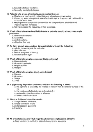 58 Multiple Choice Questions (MCQS) - Glaucoma.docx