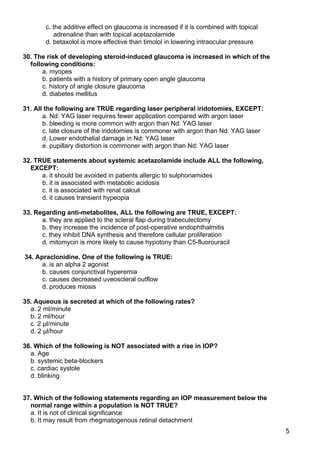 58 Multiple Choice Questions (MCQS) - Glaucoma.docx