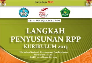 Langkah-langkah Membuat RPP K13