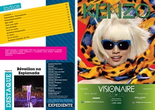 .... 07
............
............
9
....
............
......... 0
............
............
10
............
............
....
......
......
............
............
............
............
............
............
............
............
...... 14
............
..
....
....
......
............
............
............
............
6
do + ..
ado ..
............
............
......... 1
Corren
onaliz
............
............
ers
........
........
............
ento P
............
............
............
m
......
......
........
.... 20
Treina
............
............
ositiva
............
ção p
............
............
............
..
....
....
24
nta
............
............
............
A lime
...........
............
............
............
............
ebê ....
............
............
............
......
...... 27
......
........
Meu b
............
............
lo ......
............
............
............
m esti
............
co
.. 28
......
........
........
Viver
............
............
............
............
............
............
ade ..
............
....
....
0
......
vid
............
........ 3
............
............
Pós-ati
a ........
............
............
............
a mod
............
............
............
34
..
....
o ..
......
Você n
............
............
uraçã
............
............
............
Inaug
............
ntece
............
............
............
....
......
......
A co
............
............
............
............
ho ......
............
............
............
É o bic
o ........
............
mund
Vila ....
Eu no
nte da
e
ce Sem
Aconte

Muito bacana a homenagem feita aos colunistas da Revista! É sempre
bom valorizar quem trabalha e colabora com nosso trabalho!
Parabéns pela iniciativa!!!
Mateus B.

Página 20

Réveillon na
Esplanada

Jornalista Responsável
Mel Simões
Colunista
Acácio Tolentino
Colunista “Eu no mundo“
Rafael Ajuz
Colunista “Viver com Estilo”
Sandra Tumelero
Colunista “É o Bicho”
Ricardo Antônio
Colunista “Correndo +”
Edilberto Barros
Colunista “Alimentação Positiva”
Karen Moreno
Colunista “Passaporte ”
Elcio Vieira
“Você na Moda”
Por Finíssimo
Colaborou nessa edição:
Beto Barros

Fotografia
Equipe POSIATIVIDADE
Contato Comercial
(61) 9261-2778
revistaposiatividade@yahoo.com.br
www.facebook.com/posiatividade
A Revista POSIATIVIDADE não se responsabiliza pelos
anúncios veiculados, como também não se responsabiliza
pelas matérias publicadas, que são de responsabilidade
de seus autores.

 