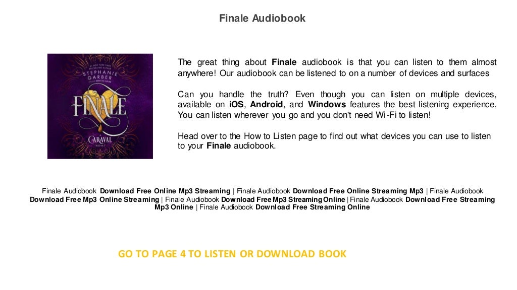 Finale ( free books ) : audible books online