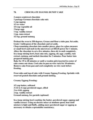 640 Holiday Recipes Volume One