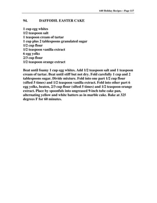 640 Holiday Recipes Volume One
