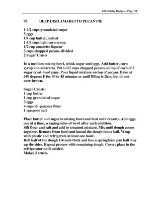 640 Holiday Recipes Volume One