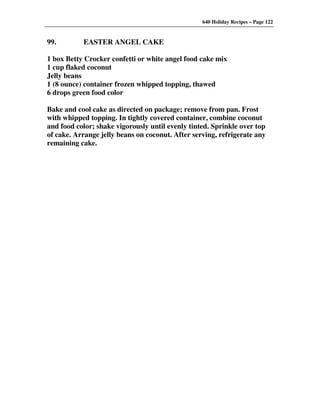 640 Holiday Recipes Volume One