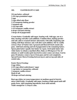 640 Holiday Recipes Volume One