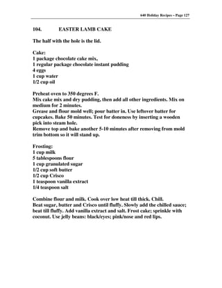 640 Holiday Recipes Volume One