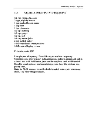 640 Holiday Recipes Volume One