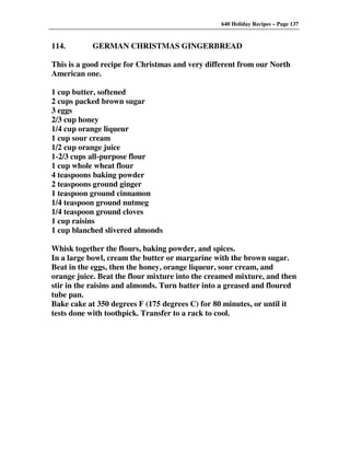 640 Holiday Recipes Volume One