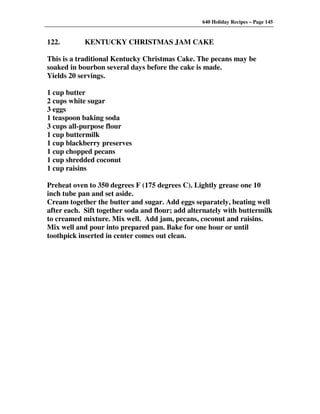 640 Holiday Recipes Volume One