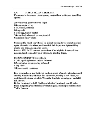 640 Holiday Recipes Volume One