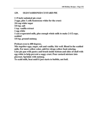 640 Holiday Recipes Volume One