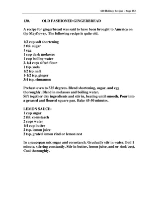 640 Holiday Recipes Volume One