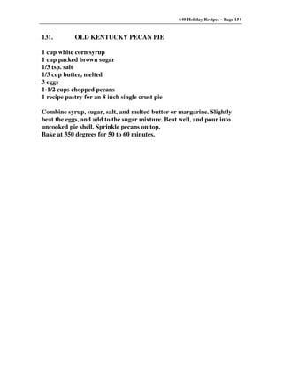 640 Holiday Recipes Volume One