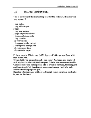 640 Holiday Recipes Volume One